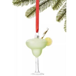 Holiday Lane Lime Green Margarita Christmas Holiday Ornament NEW